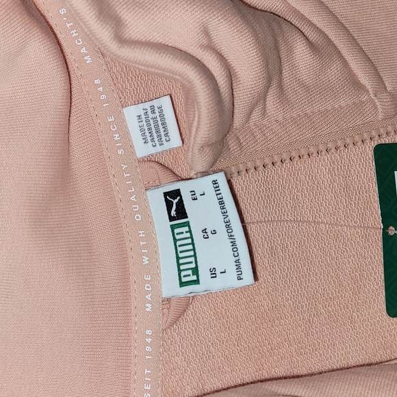 New Salmon colored Puma full zip warm up jacket size L - Picture 3 of 6